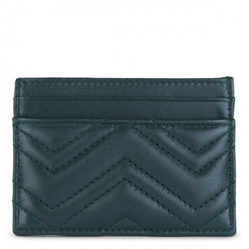 GREEN LEATHER CARD HOLDER