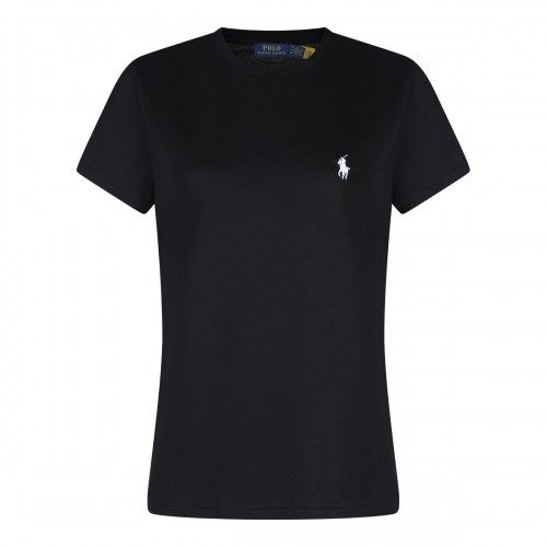 BLACK COTTON T-SHIRT