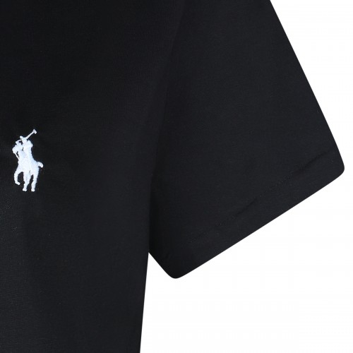 BLACK COTTON T-SHIRT