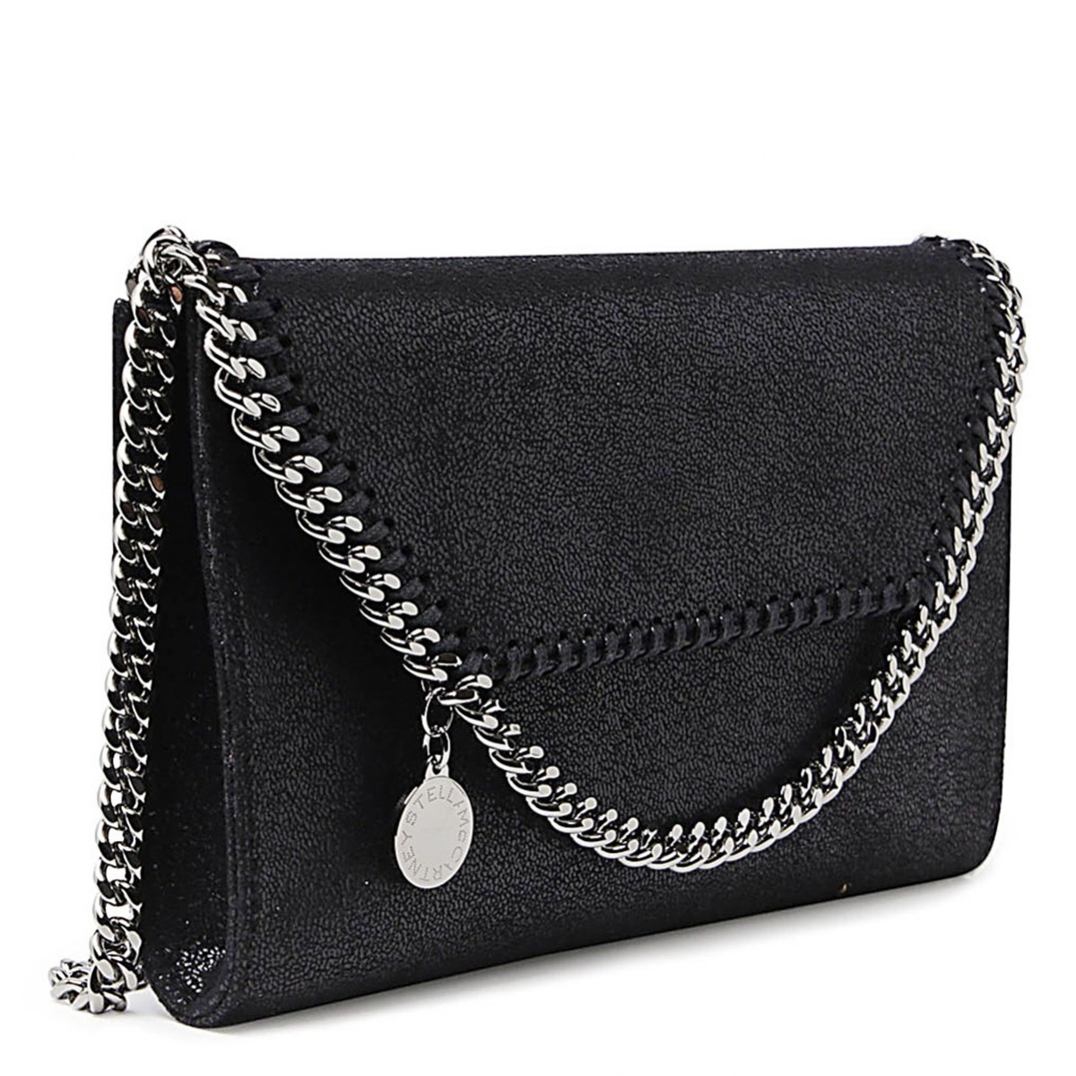 BLACK FAUX LEATHER FALABELLA BAG
