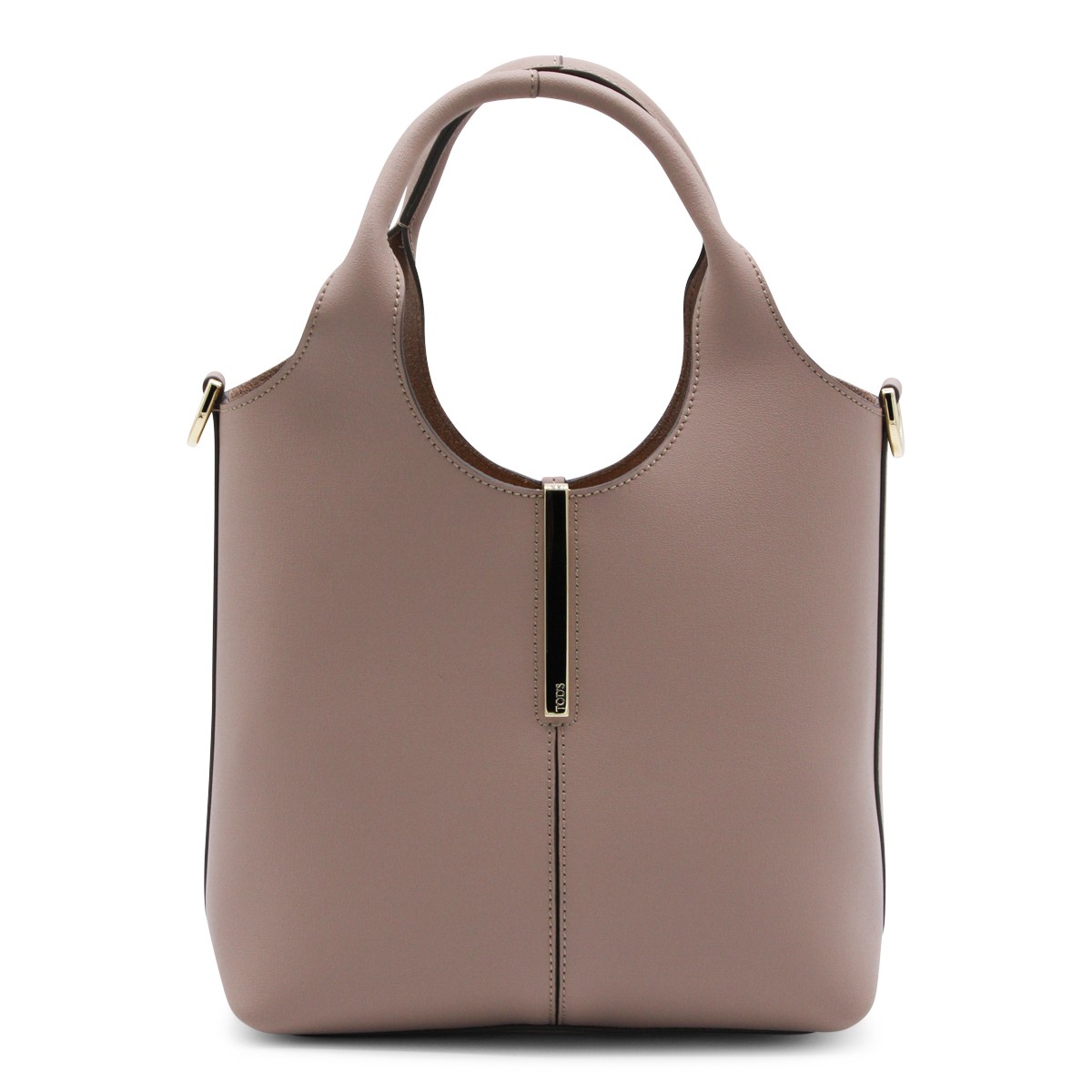 PINK LEATHER TOTE