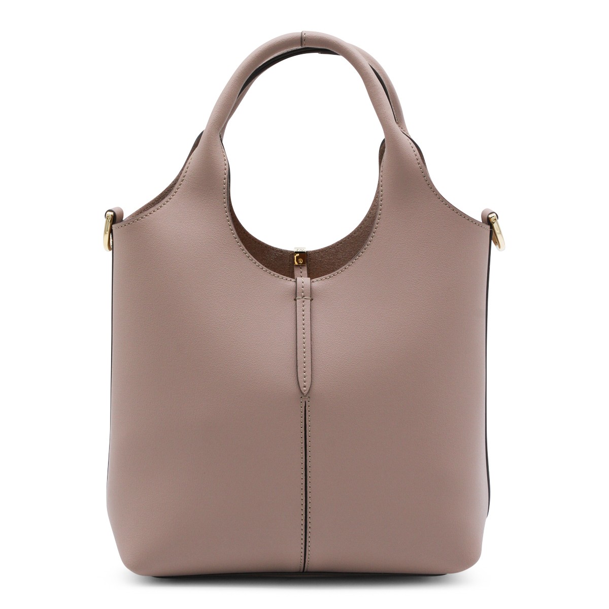 PINK LEATHER TOTE