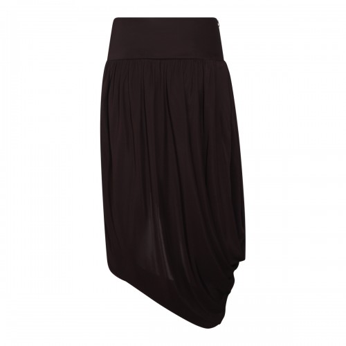 BLACK VISCOSE SKIRT 2