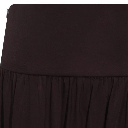 BLACK VISCOSE SKIRT