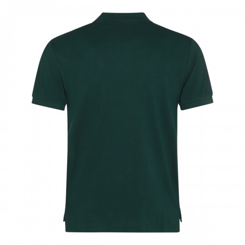 DARK GREEN COTTON POLO SHIRT 2