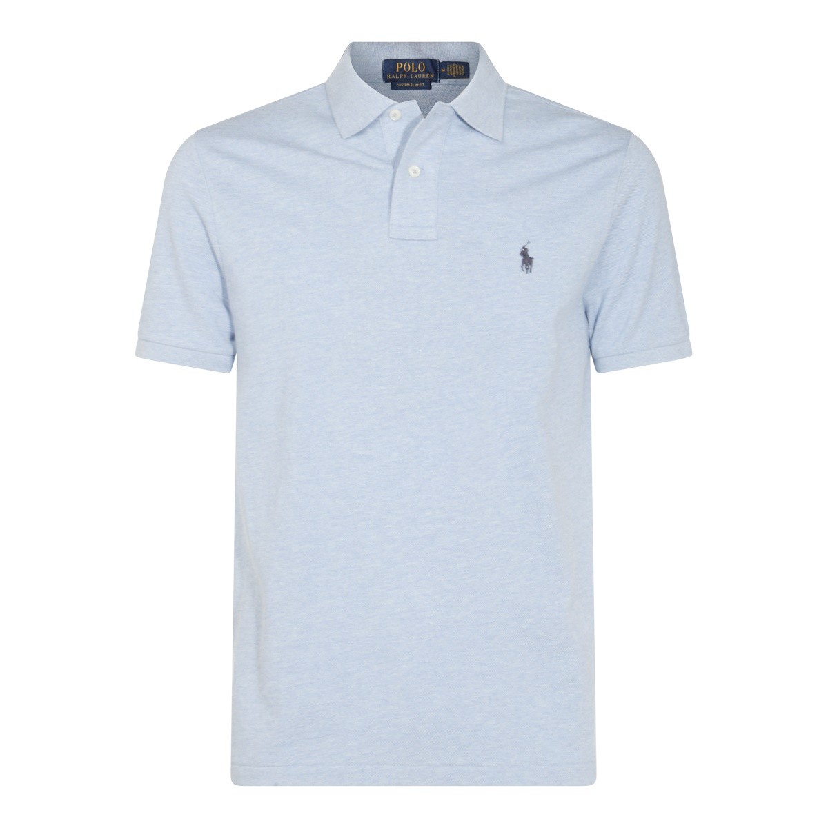 LIGHT BLUE COTTON POLO SHIRT