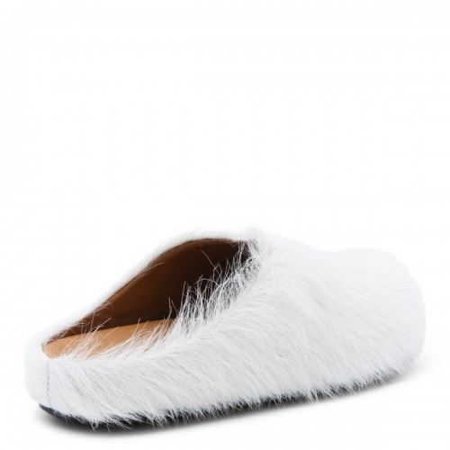 WHITE LEATHER SANDALS