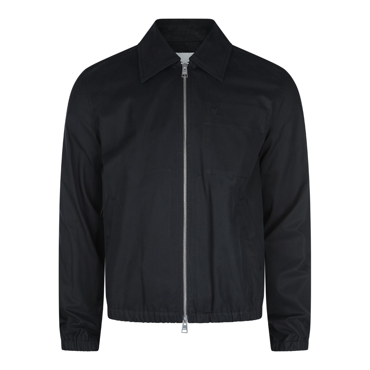BLACK COTTON CASUAL JACKET