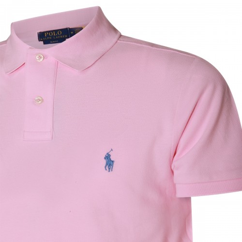 PINK COTTON POLO SHIRT