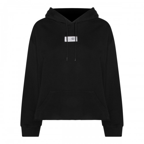 BLACK COTTON SWEATSHIRT