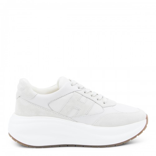 WHITE LEATHER MAXI ACTIVE SNEAKERS