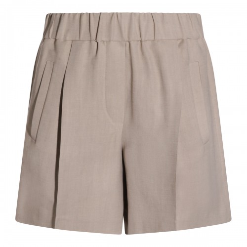 SAND VISCOSE SHORTS