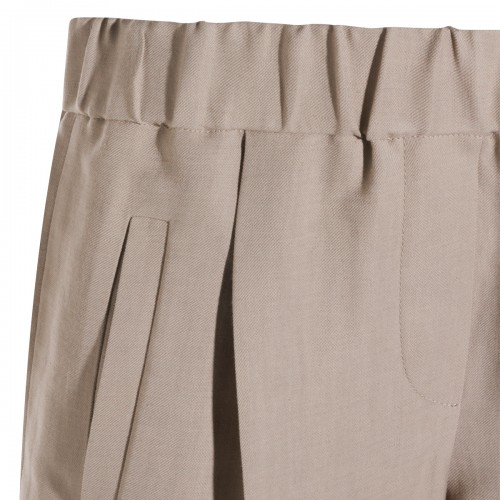 SAND VISCOSE SHORTS