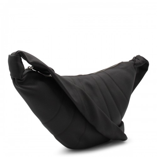 DARK BROWN LEATHER MEDIUM CROISSANT SHOULDER BAG