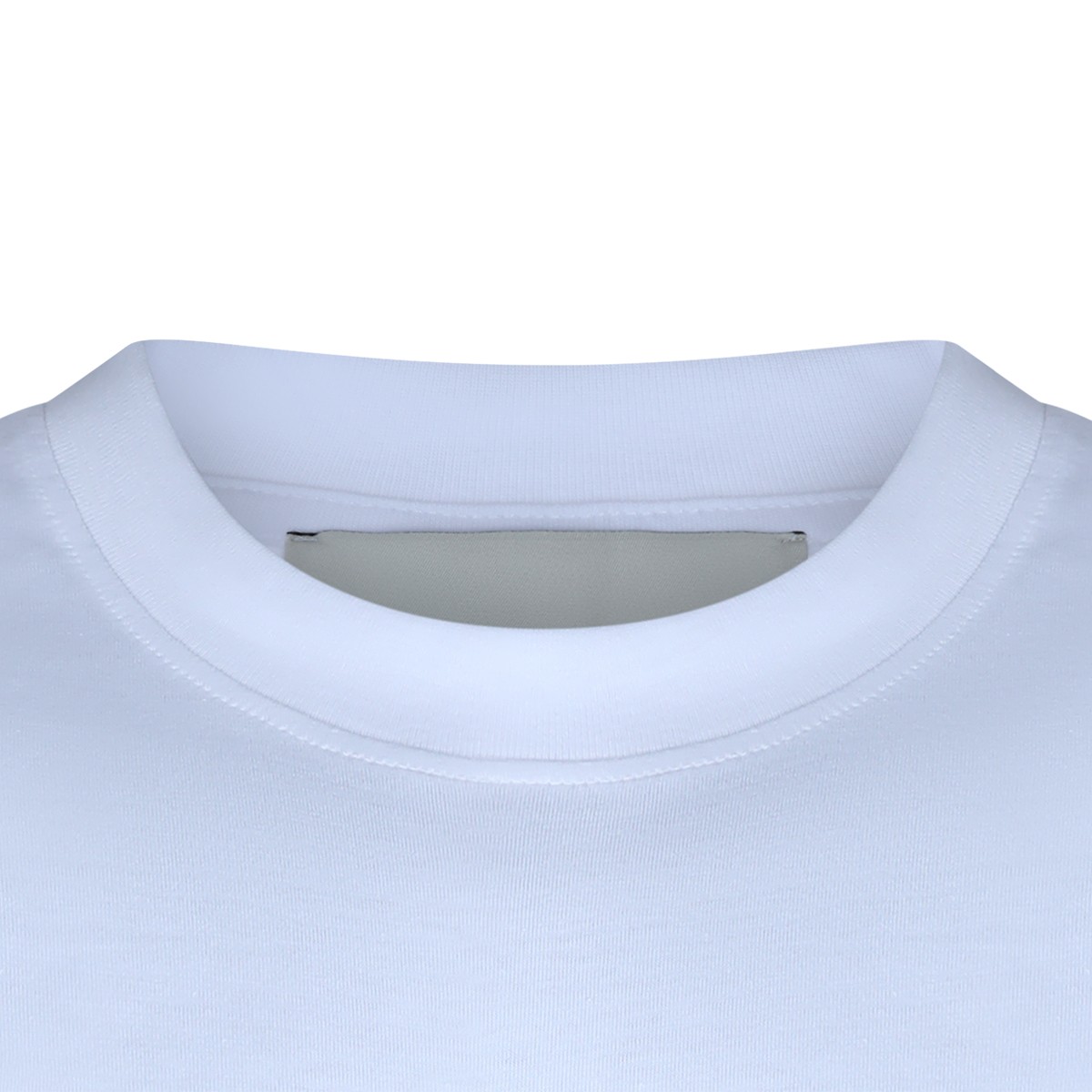 WHITE COTTON T-SHIRT