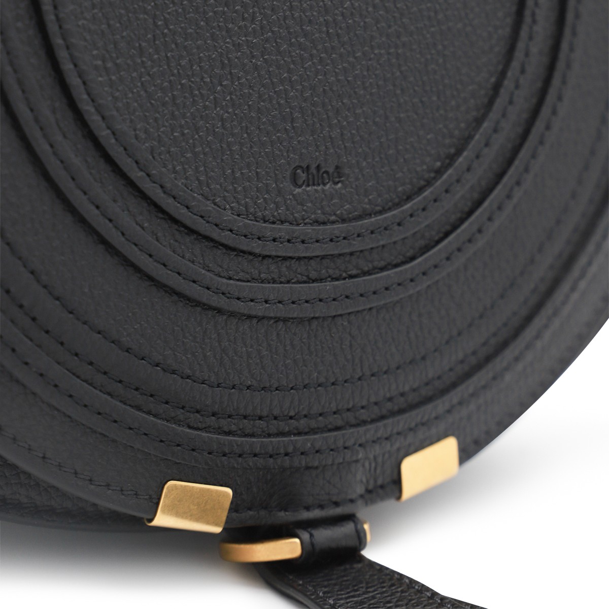 BLACK LEATHER MARCIE CROSSBODY BAG