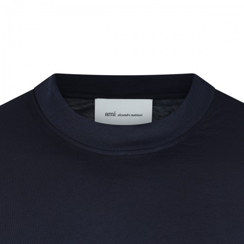 NAVY COTTON T-SHIRT