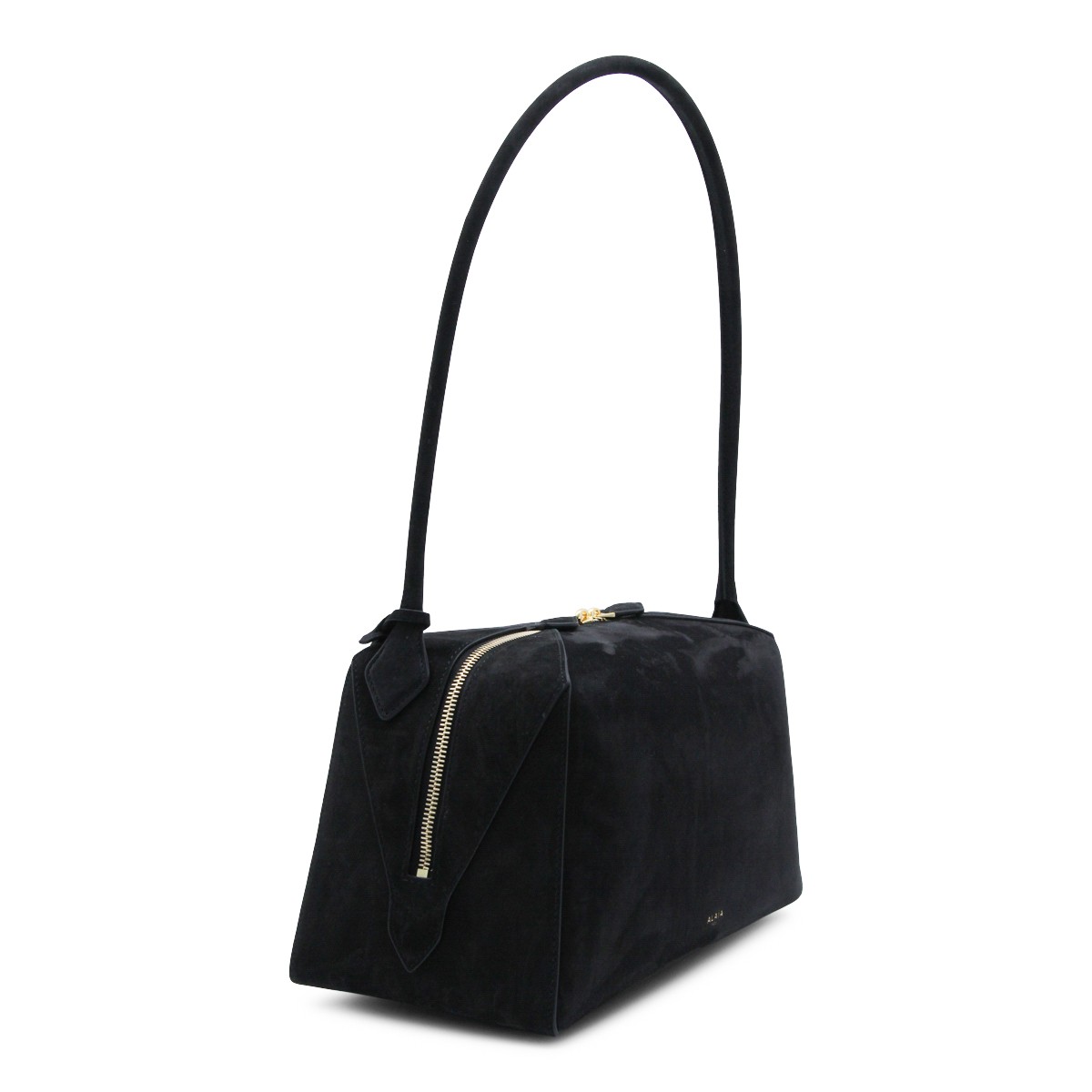 BLACK LEATHER LE BULLDOG SHOULDER BAG