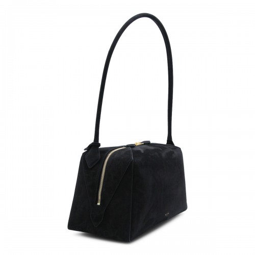 BLACK LEATHER LE BULLDOG SHOULDER BAG