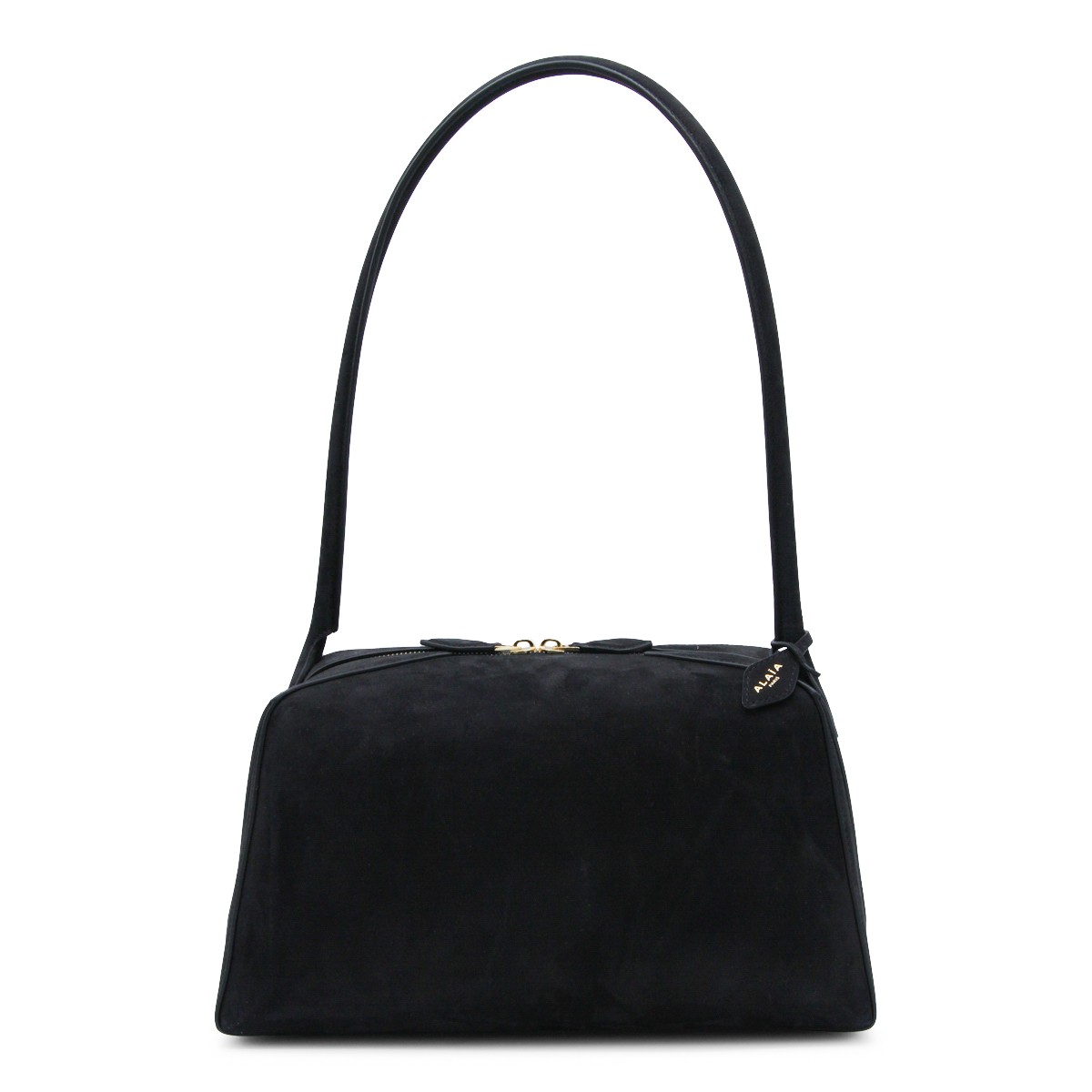BLACK LEATHER LE BULLDOG SHOULDER BAG