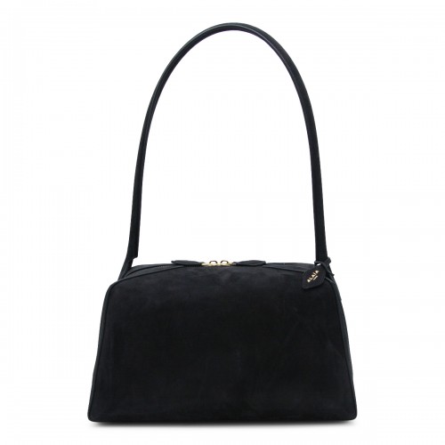 BLACK LEATHER LE BULLDOG SHOULDER BAG
