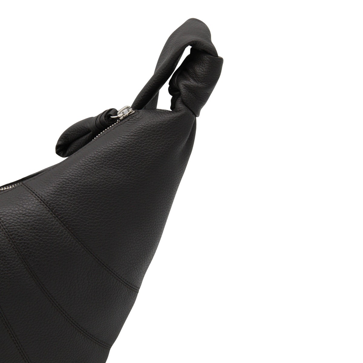 DARK BROWN MEDIUM CROISSANT SHOULDER BAG