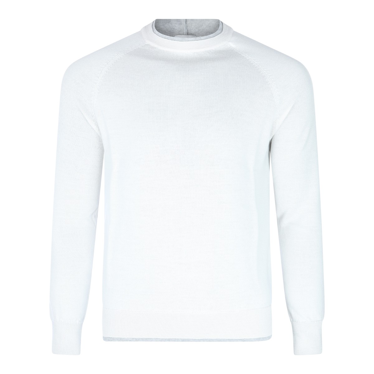 WHITE WOOL KNITWEAR