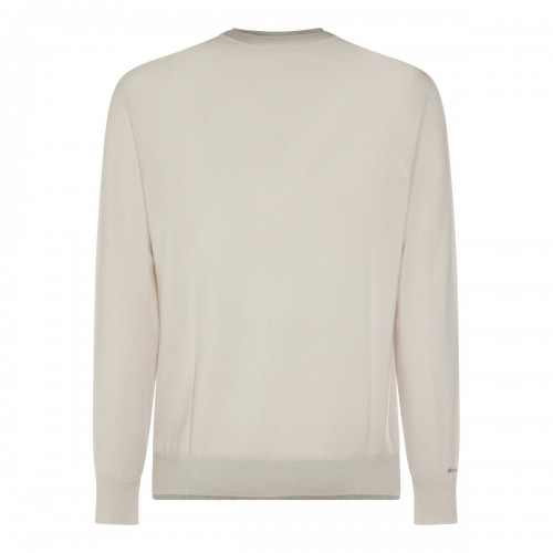 WHITE WOOL KNITWEAR
