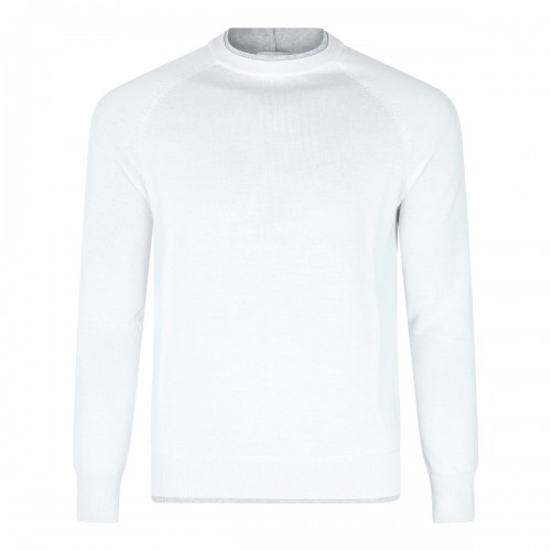 WHITE WOOL KNITWEAR