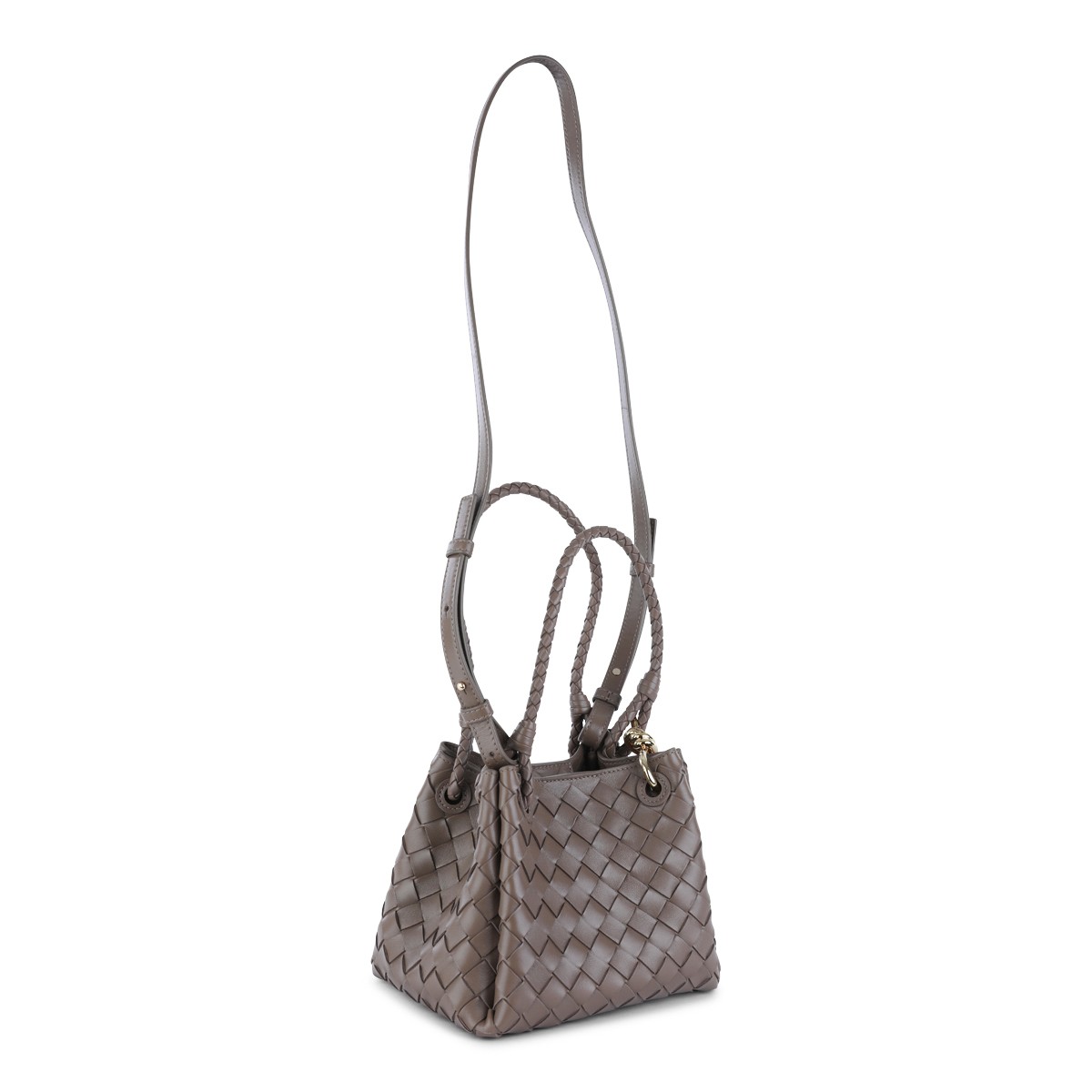 GREY LEATHER PARACHUTE SMALL SHOULDER...