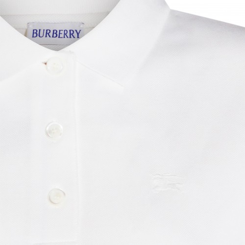 WHITE COTTON POLO SHIRT