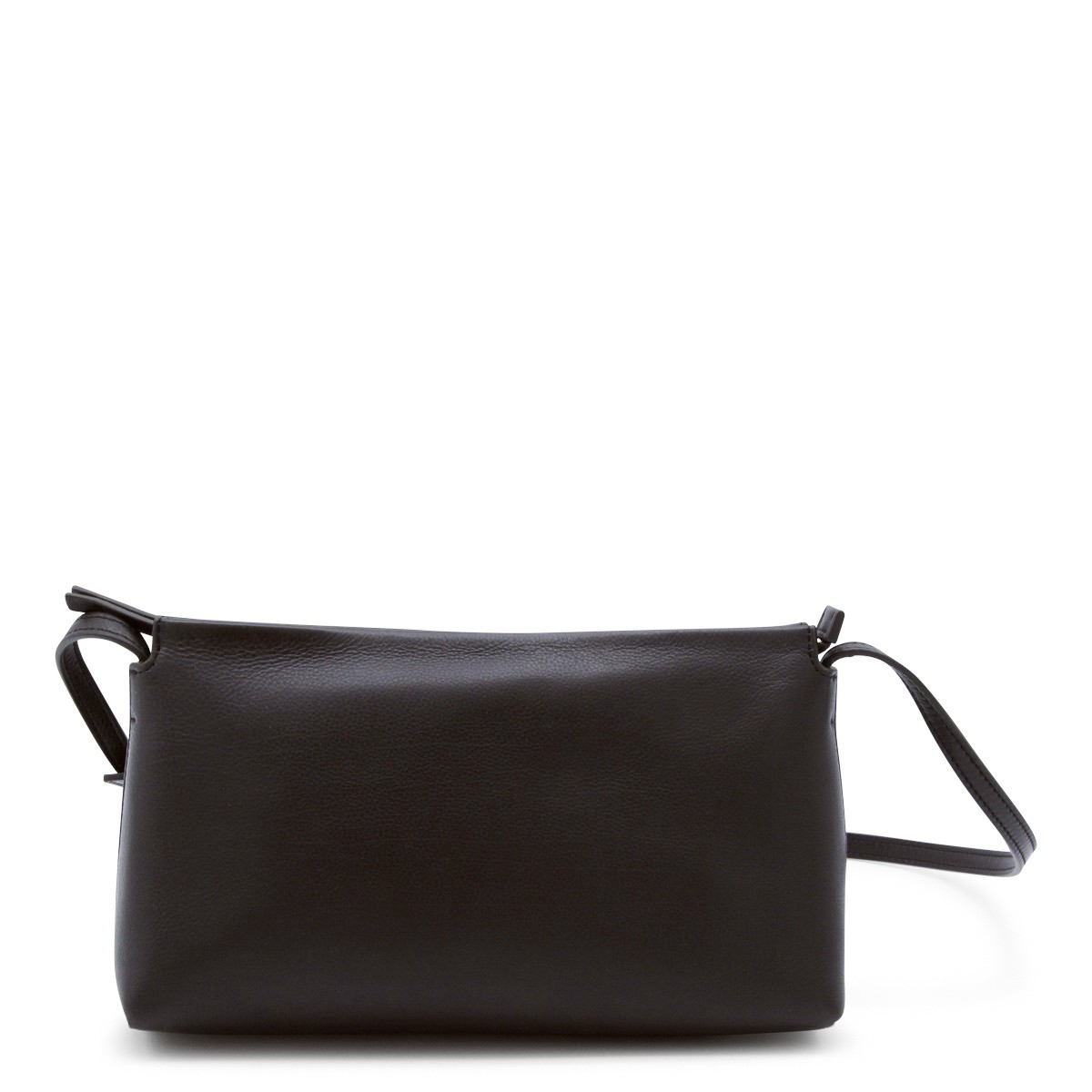 DARK BROWN LEATHER RENE CROSSBODY BAG