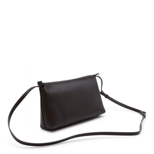 DARK BROWN LEATHER RENE CROSSBODY BAG