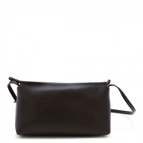 DARK BROWN LEATHER RENE CROSSBODY BAG