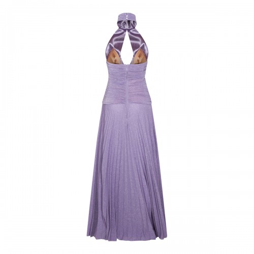 LIGHT VIOLET LAME JERSEY DRESS 2