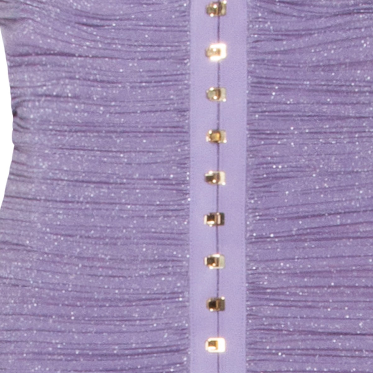 LIGHT VIOLET LAME JERSEY DRESS