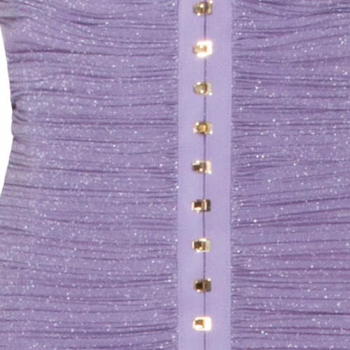 LIGHT VIOLET LAME JERSEY DRESS