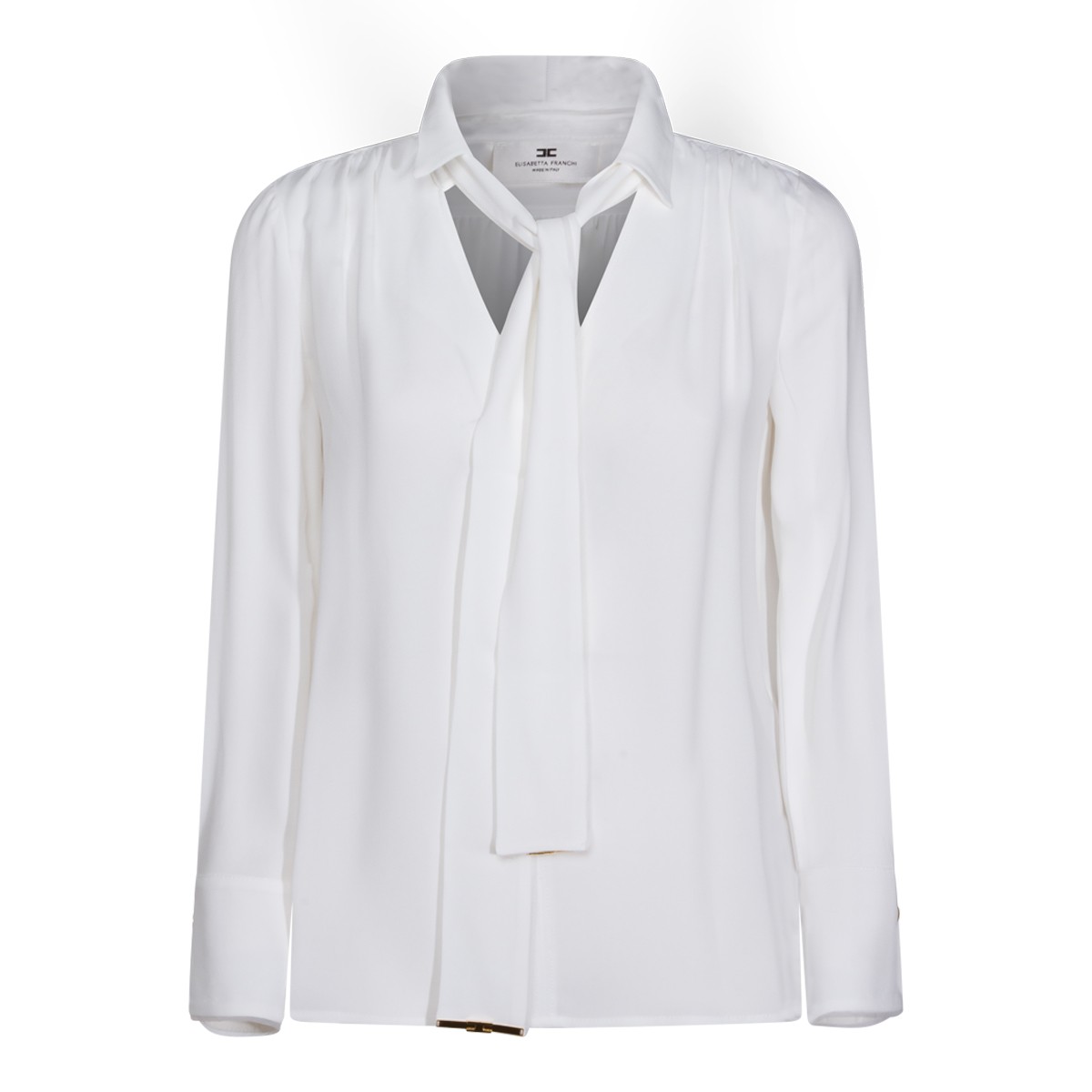 WHITE VISCOSE SHIRT
