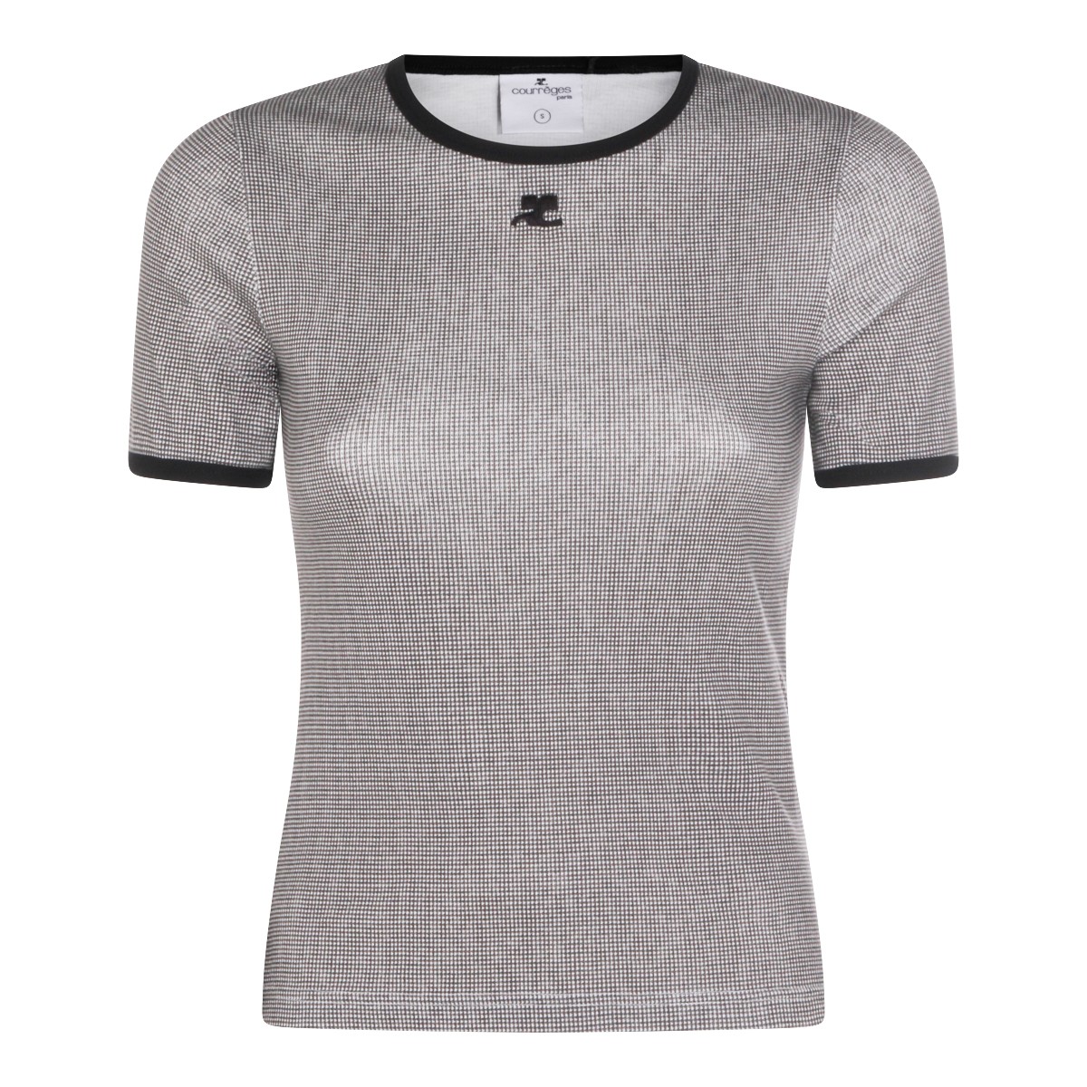 SILVER COTTON T-SHIRT