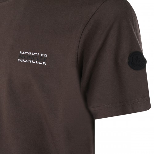 BROWN COTTON T-SHIRT