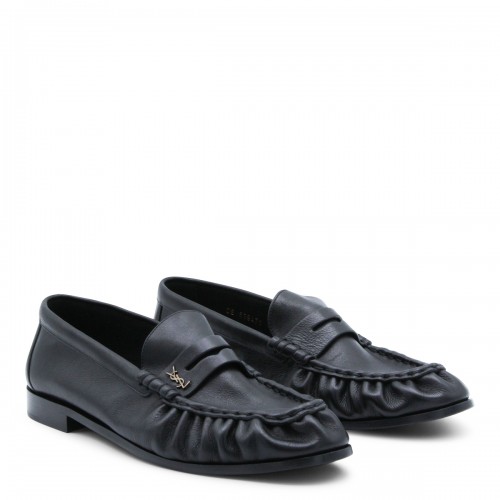 BLACK LEATHER LOAFERS 2