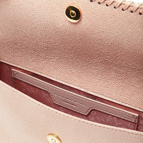 CREAM FAUX LEATHER MINI FALABELLA CROSSBODY BAG