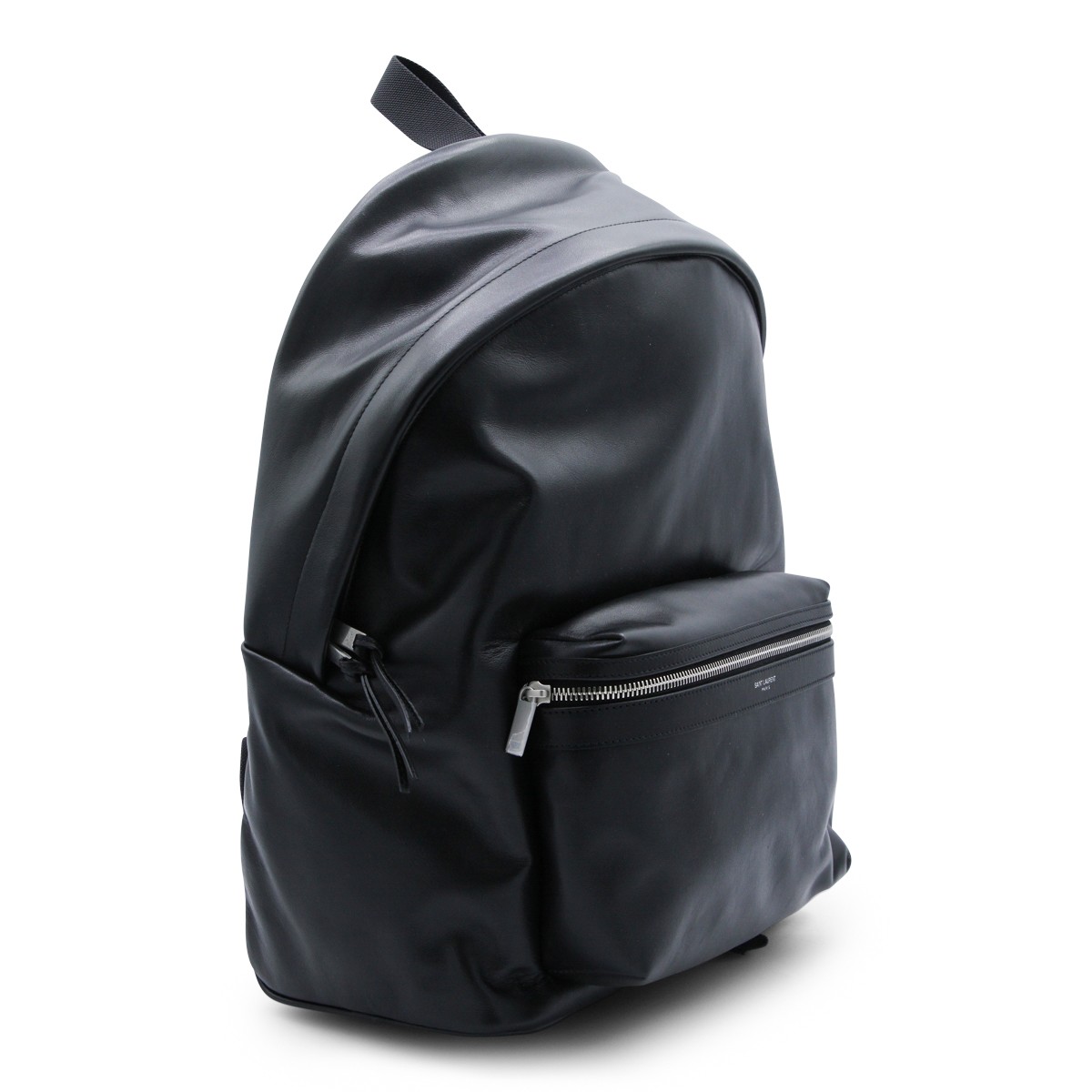 BLACK LEATHER BACKPACK