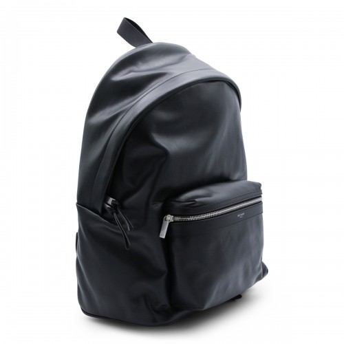 BLACK LEATHER BACKPACK