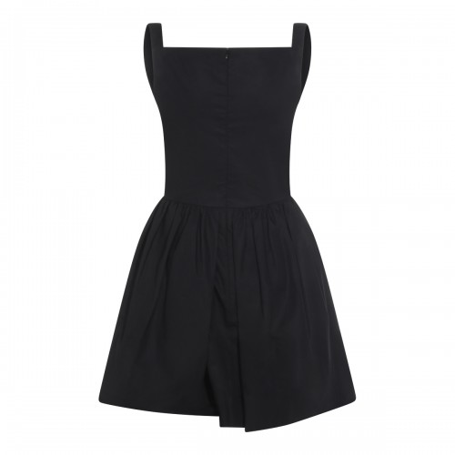 BLACK MINI COTTON DRESS