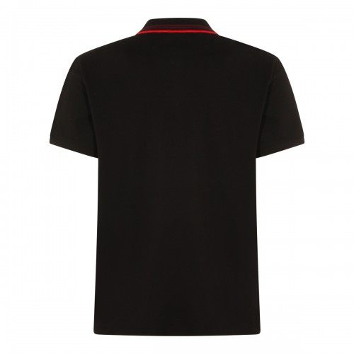 BLACK COTTON POLO SHIRT 2