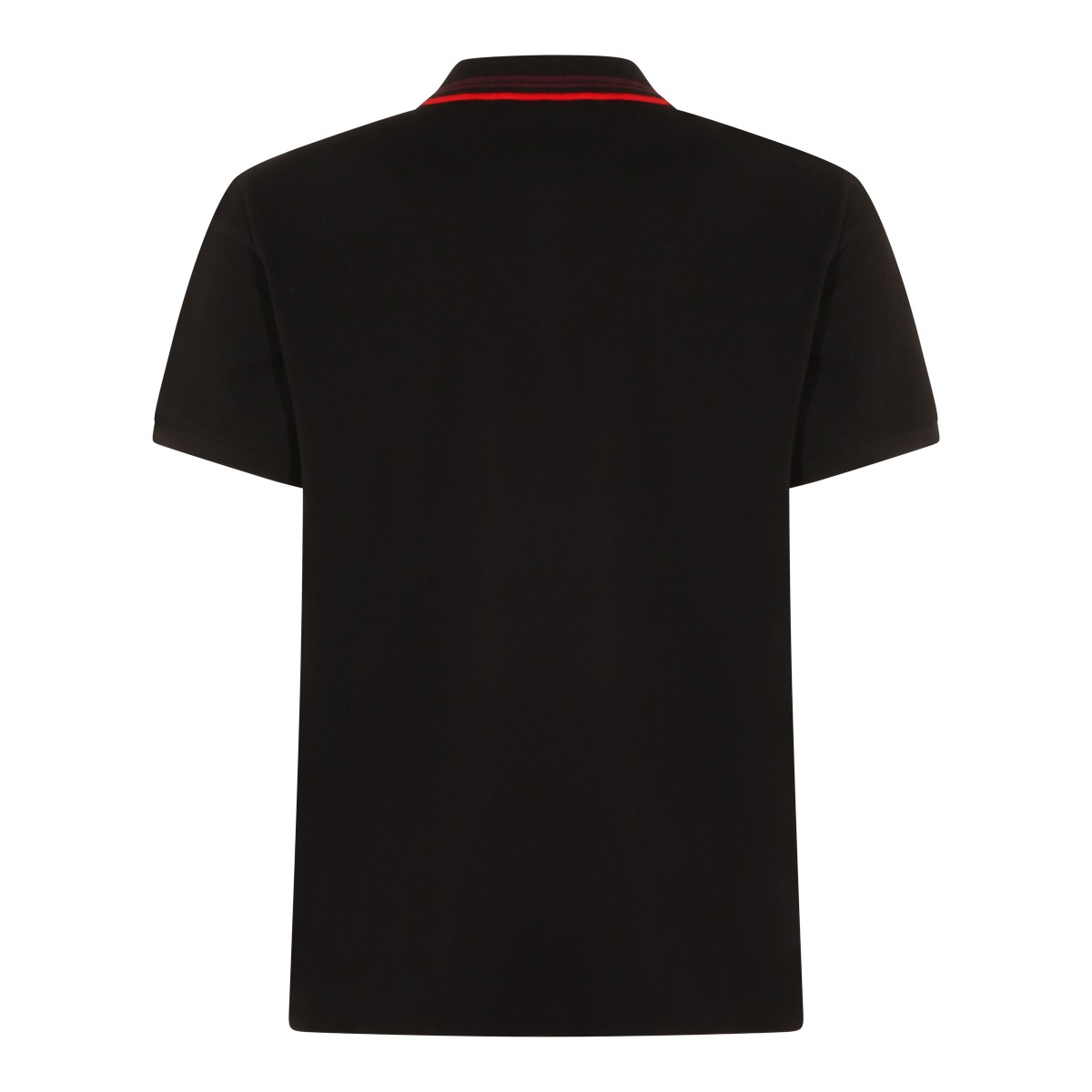 BLACK COTTON POLO SHIRT