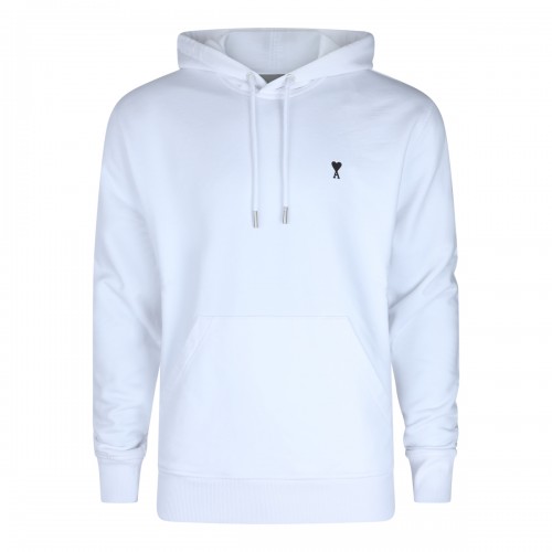 WHITE COTTON SWEATSHIRT