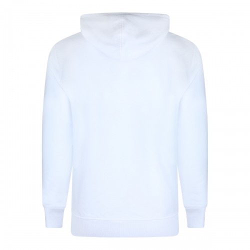WHITE COTTON SWEATSHIRT
