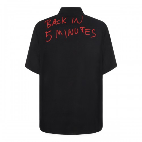 BLACK VISCOSE SHIRT